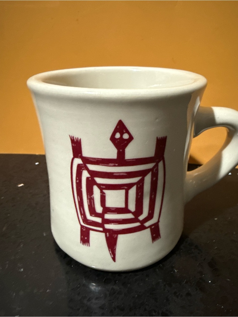 Northland Pipestone Red Turtle Mug Ancient Mimbreno Indian Santa Fe Replica